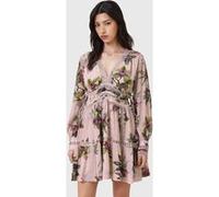 AllSaints Xanthe Ls Mini Dress Adena Soft Pink Taille: 8 | Robes Mini Outlet | Femme | Rose