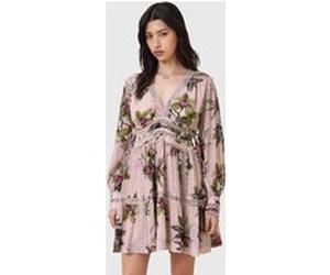 AllSaints Xanthe Ls Mini Dress Adena Soft Pink Taille: 8 | Robes Mini Outlet | Femme | Rose