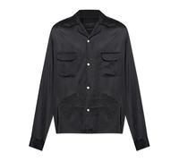 AllSaints - Yodo Long Sleeve Shirt - Homme - Chemises - Noir - Taille: XL