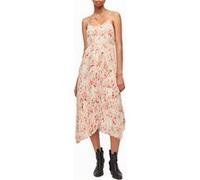 AllSaints Zelma Momo Dress Chalk White/pink Taille: M | Robes Outlet | Femme | Blanche