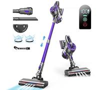 allseywell Aspirateur sans fil, aspirateur sans fil, design résistant aux nœuds, jusqu'à 55 minutes, aspiration puissante, rechargeable, léger et polyvalent pour tapis, sol dur, poils d'animaux