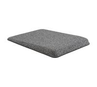 Allsop Tapis de souris coudé en peluche de qualité supérieure - Repose-poignet en mousse à mémoire de forme, inclinaison négative ergonomique, surface en tissu doux, base antidérapante - Idéal pour le