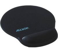 Allsop Tapis de souris en gel noir, support de poignet de 30 mm