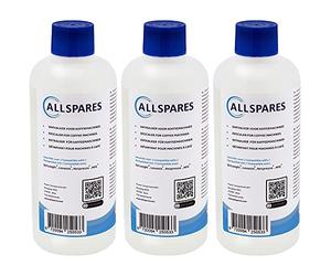 AllSpares Détartrant liquide pour machine à café DeLonghi DLSC500, SER3018, EcoDecalc (3x 500 ml)