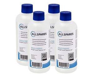 AllSpares Détartrant liquide pour machine à café DeLonghi DLSC500, SER3018, EcoDecalc (4x 500 ml)