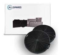 AllSpares Filtre à charbon (2 pcs.) pour hottes aspirantes adapté pour NYTTIG FI