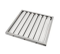 AllSpares Filtre ignifuge en acier inoxydable type A, hotte de restauration, 400 x 400 x 25 mm