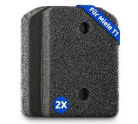 AllSpares Lot de 2 filtres de socle/éponge pour sèche-linge Miele T1 9164761, 09164761 - Filtre à peluches de rechange pour sèche-linge à pompe à chaleur - Lavables et durables - 210 x 155 x 30 mm