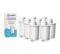 AllSpares Lot de 8 filtres à eau pour machines à café Philips/Saeco - Filtre de rechange pour BRITA Intenza+ et Philips/Saeco CA6702