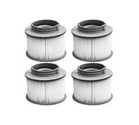 AllSpares Whirlpool Lot de 4 filtres pour Mspa / SC802 / 40104 avec porte-filtre Ø 115 x 86 mm