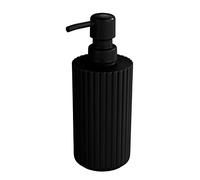 Allstar Distributeur de savon Minas noir - Distributeur de savon liquide Capacité: 0.28 l, Polypropylène, 7 x 18 x 7 cm, Noir