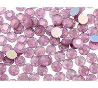 Allstarco 1000PCS 6mm SS30 Pink Rose Lite AB Acrylic Flat Back Rhinestones for Jewelry Making and Face Painting Card Making Embelishments Plastic Gems