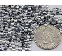 Allstarco 3 mm Gris Métal H7 Nail Art en Métal Strass Rond Hot Fix Clous - 1000 Pièces