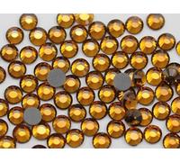 Allstarco SS20 Orange Topaz Y203 Hotfix Crystal Rhinestones Iron On Flat Back Strass For Nail Art Heat Set Gems Embelishments (10 Gross) - 1440 Pieces