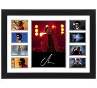 AllStarMedia The Weeknd Poster imprimé collage dédicacé - Décoration murale musicale pour chambre à coucher ou dortoir - Poster en édition limitée, cadeau pour les amateurs de musique (encadré, A4 (12