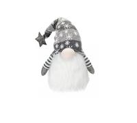 AllStyle By Patel Décoration de Noël - Petite figurine de nain gonflable assis en peluche rouge de 22,9 cm (rouge)
