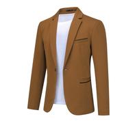 Allthemen Blazer Homme Veste de Costume Slim Fit Un Bouton Veston Blazer Homme Casual Elégant Formel pour Mariage Business Soirée Café 3XL