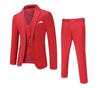 ALLTHEMEN-Costume 3 pièces Homme - Modernité Urbaine pour un style Décontracté Chic Le Grand Rouge XXL