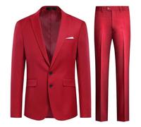 Allthemen Costume Homme Formel Elegant Men's Suits 2 Pieces Blazer Pantalon | Slim Fit Smoking,Couleur Unie,4 Boutons,Sac De Poitrine Réel,Sans Repassage,Mariage Parti Soiree,Classique,Manches Longues
