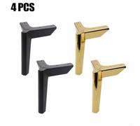 Allthingstore Améliorez votre maison avec des pieds de meubles robustes en acier au carbone conçus pour une utilisation (noir, 12 cm)