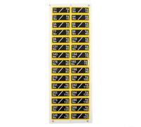 Allthingstore Autocollants de poids faciles à enlever pour identifier le poids, adaptés à différents besoins d'entraînement (5 à 150 kg)