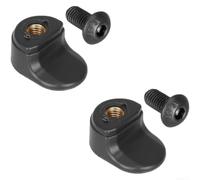 Allthingstore Boucle pliable arrière pour Fender Crochet pour Xiaomi 4 Lite/4 Pro Scooter électrique avec vis de montage Kit ABS gris foncé (2 pièces)