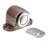 Allthingstore Butée de porte magnétique pour un maintien sûr et une protection des murs en alliage de zinc et magnétisme efficace (bronze rouge)