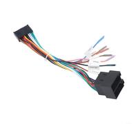 Allthingstore Câble adaptateur interface audio 20 broches pour faisceau de câblage ISO, connecteur d'autoradio ABS noir compatible avec les systèmes de technologie embarquée