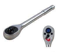 Allthingstore liquet à 72 dents 1/4 de 17,8 cm avec levier réversible et bouton de libération rapide, conçue pour un fonctionnement précis de la douille (argenté)