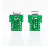 Allthingstore Connecteur adaptateur série DB9 DSUB 9 broches pour carte de dérivation avec boîtier en PVC recyclable, mécanisme de verrouillage à vis et interface nickelée (femelle + vis + manchon