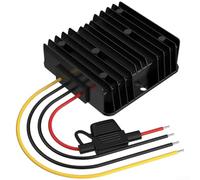 Allthingstore Convertisseur de puissance 12 V à 24 V DC-DC Sortie 12 A IP68 Boîtier étanche avec fusible et ensemble complet de protections de sécurité électrique (fusible 12 V à 24 V 12 A)