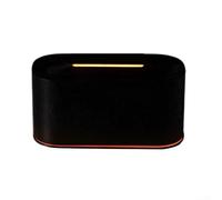 Allthingstore Diffuseur d'arômes de flamme avec capacité de 220 ml de brume froide, design cheminée pour une ambiance relaxante et une utilisation en aromathérapie dans les salons et les bureaux (noir