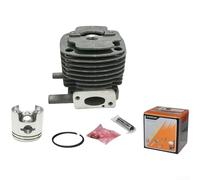 Allthingstore Ensemble cylindre en aluminium avec alésage de 40 mm pour tondeuse à gazon Dahua B45, kit léger pour PISTON avec valve et anneaux en caoutchouc