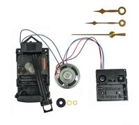 Allthingstore Ensemble de mouvement d'horloge à quartz avec pendule et carillon musical, mécanisme silencieux pour réparation d'horloge murale vintage, convient aux panneaux de 2 à 7 mm, aiguilles