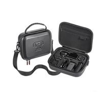 Allthingstore Étui de rangement pour appareil photo DJI Pocket 3, sac de transport étanche en cuir PU avec bandoulière pour mini trépied, poignée de batterie