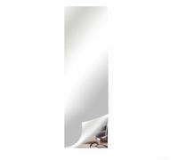 Allthingstore Feuilles d'autocollants muraux miroir 50 x 200 cm PET amovibles réfléchissants pour chambre à coucher, salle de bain, salon, pour portes d'armoire