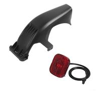 Allthingstore Garde-boue arrière avec feu arrière intégré pour Ninebot pour scooter Segway Max G3, ABS PC, résistant aux intempéries, noir (+ feu arrière)