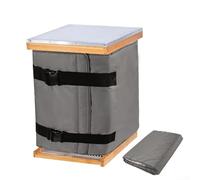 Allthingstore Housse de ruche résistante aux intempéries et réglable avec design coupe-vent pour sécuriser la ruche et conserver la température contre le froid 60 x 193 cm