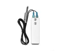 Allthingstore Interrupteur à pédale en acier inoxydable avec fil pour alimentation de tatouage, design compact, compatible avec divers équipements (ligne noire)