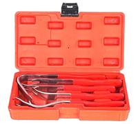 Allthingstore Kit d'outils de démontage de panneau de portière de voiture, 5 pièces, pour l'audio intérieur, le démontage du tableau de bord, rouge, sans marquage, kit de retrait de clips de garniture