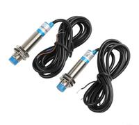Allthingstore LJ12A3-4-Z/BY Commutateurs de capteur de proximité inductifs Détection de métaux Plage 4 mm Indicateur LED Sonde ABS compatible avec les systèmes PLC
