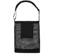 Allthingstore Lot de 2 sacs de cueillette de fruits en maille pour la récolte du verger avec bretelles réglables en maille respirante pour la collecte de pommes de terre et légumes (noir)