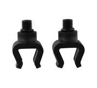Allthingstore Lot de 2 têtes de repose-canne à pêche à la carpe avec matériaux ABS et TRP 3 à 8 filetages pour un support stable de canne à pêche sur les tiges au sol et les supports de canne
