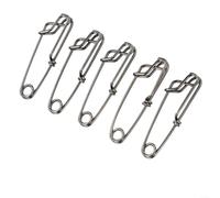 Allthingstore Lot de 5 clips de pêche en acier inoxydable pour flotteurs de requins et pièges à crabes (1,8 x 60 mm)
