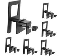 Allthingstore Lot de 6 supports de matelas réglables en métal antidérapant pour cadre de lit et sommier tapissier Protection anti-rayures Sans outil Convient pour des largeurs jusqu'à 3,3 cm Design