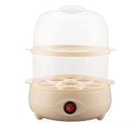 Allthingstore Mini cuiseur vapeur en forme d'œuf pour homme et femme avec anti-brûlure à sec et mise hors tension automatique 1 à 3 couches pour une utilisation rapide du petit déjeuner (jaune-2)