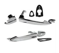 Allthingstore Paire de poignées de porte extérieure avant pour Lancia Ypsilon modèles 2003 2011 avec OEM 735409026 735409024 Pièce ABS de rechange