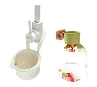 Allthingstore Panier filtrant d'évier autonettoyant avec design de vidage à presse, filtre de vidange à suspendre en silicone pour attraper les restes de nourriture (blanc)