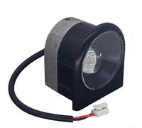 Allthingstore Phare avant de sécurité pour scooter électrique Xiaomi 4 Pro | Lampe de sécurité compacte, forte visibilité nocturne, matériau ABS, installation rapide sans outil, finition noire