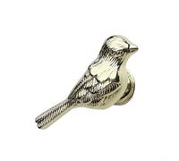 Allthingstore Poignée de tiroir en alliage de zinc en forme d'oiseau avec revêtement de protection multicouche pour une utilisation à long terme (doré)